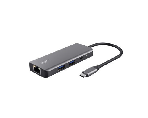 Порт-реплікатор Trust Dalyx 6-in-1 USB-C Multi-port Dock Aluminium (24968_TRUST)