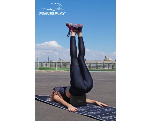 Блок для йоги PowerPlay 4006 Yoga Brick Чорний (PP_4006_Black)