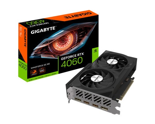 Відеокарта GIGABYTE GeForce RTX4060 8Gb WINDFORCE OC (GV-N4060WF2OC-8GD)