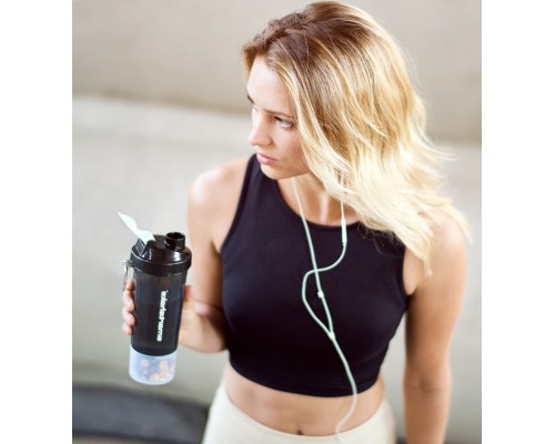 Шейкер спортивний SmartShake Slim 500ml Black (10253001) Шейкер спортивний SmartShake Slim 500ml Black (10253001)