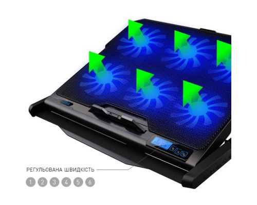 Підставка до ноутбука DYXON FIX COOLING 4 Black (DXNLSFC4B)
