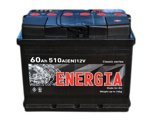 Акумулятор автомобільний ENERGIA 60Ah Ев (-/+) (510EN) (22386)