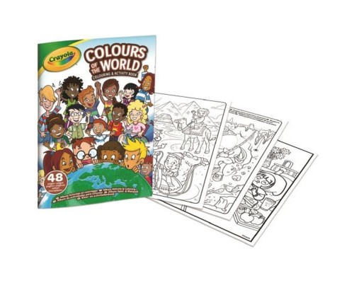 Набір для творчості Crayola Colours of the World Розмальовка, 48 сторінок (04-2668)
