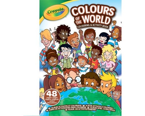 Набір для творчості Crayola Colours of the World Розмальовка, 48 сторінок (04-2668)