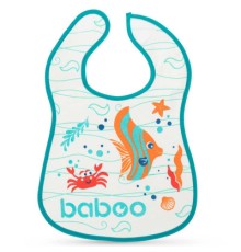 Слинявчик Baboo бавовняний Sea Life, 3+ місяців (білий) (11-010)