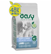 Сухий корм для собак OASY One Animal Protein PUPPY Medium/Large з ягням 18 кг (8053017349275)