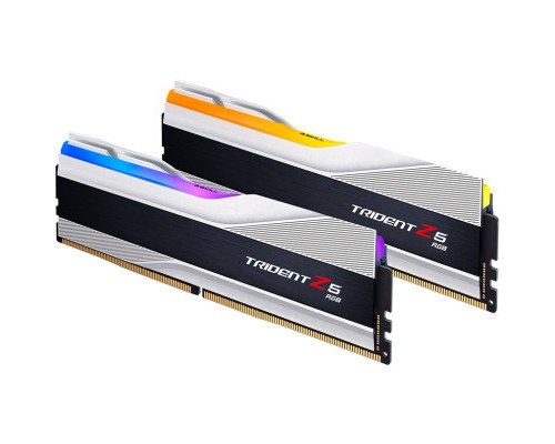 Модуль пам'яті для комп'ютера DDR5 32GB (2x16GB) 7600 MHz Trident Z5 RGB Silver G.Skill (F5-7600J3646G16GX2-TZ5RS)