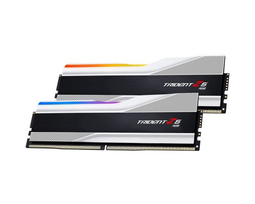 Модуль пам'яті для комп'ютера DDR5 32GB (2x16GB) 7600 MHz Trident Z5 RGB Silver G.Skill (F5-7600J3646G16GX2-TZ5RS)