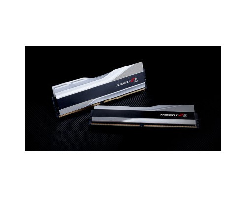 Модуль пам'яті для комп'ютера DDR5 32GB (2x16GB) 7600 MHz Trident Z5 RGB Silver G.Skill (F5-7600J3646G16GX2-TZ5RS)
