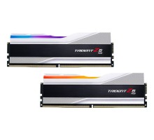 Модуль пам'яті для комп'ютера DDR5 32GB (2x16GB) 7600 MHz Trident Z5 RGB Silver G.Skill (F5-7600J3646G16GX2-TZ5RS)