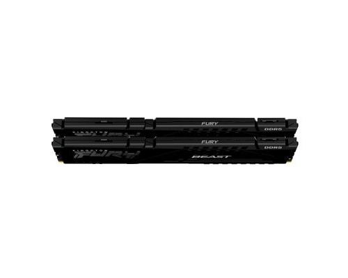 Модуль пам'яті для комп'ютера DDR5 64GB (2x32GB) 5600 MHz Beast Black Kingston Fury (ex.HyperX) (KF556C36BBEK2-64)