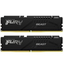 Модуль пам'яті для комп'ютера DDR5 64GB (2x32GB) 5600 MHz Beast Black Kingston Fury (ex.HyperX) (KF556C36BBEK2-64)