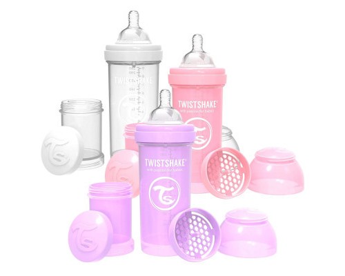 Набір для годування новонароджених Twistshake Value Pack Pink із трьох антиколікових пляшечок 260 мл (78845) Набір для годування новонароджених Twistshake Value Pack Pink із трьох антиколікових пляшечок 260 мл (78845)