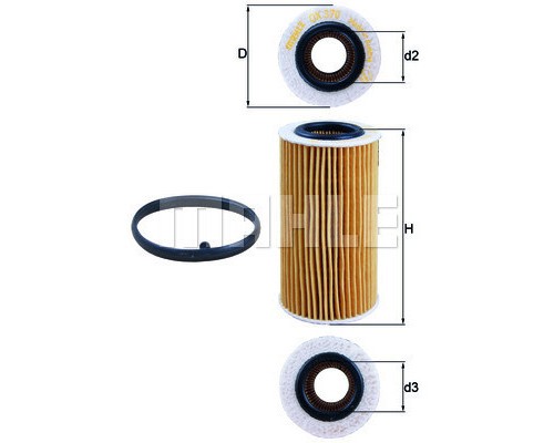 Фільтр масляний Mahle OX370D1