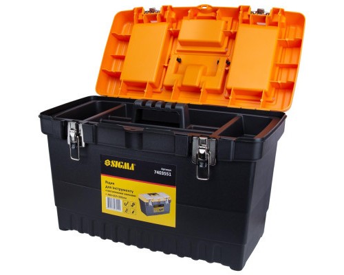 Ящик для інструментів Sigma з металевими замками 486x267x320мм (7403551) (7403551)