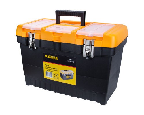 Ящик для інструментів Sigma з металевими замками 486x267x320мм (7403551) (7403551)