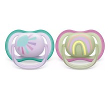Пустушка Philips AVENT Ultra Air, 0-6 міс. 2 шт (SCF085/59)