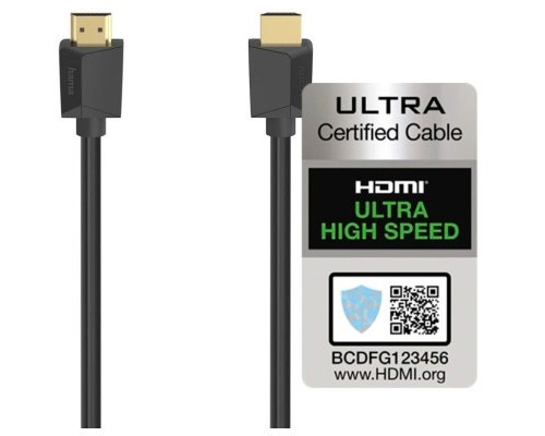 Кабель мультимедійний HDMI to HDMI 2.0m 8K Hama (00200700)