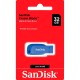 USB флеш накопичувач SanDisk 32GB Cruzer Blade Electric Blue USB 2.0 (SDCZ50C-032G-B35BE) 