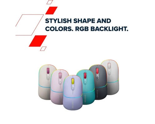 Мишка Canyon MW-22 Dual Band RGB Wireless Pearl Rose (CNS-CMSW22PR)