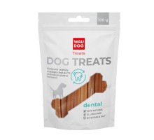 Ласощі для собак WAUDOG Treats Стоматологічна паличка зі смаком тріски 100 г (4455)