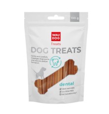 Ласощі для собак WAUDOG Treats Стоматологічна паличка зі смаком тріски 100 г (4455)