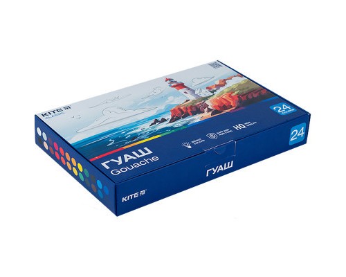 Гуашеві фарби Kite Classic 24 кольорів х 20 мл (K-097)