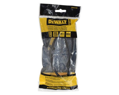 Захисні окуляри DeWALT Crosscut, прозорі, полікарбонатні (DPG100-1D)