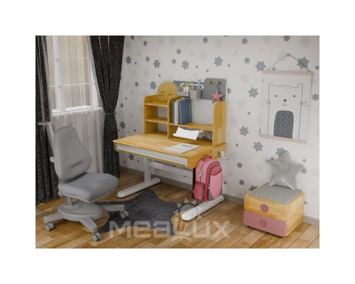 Парта з кріслом Mealux Timberdesk S (парта + крісло + тумба) (BD-685 S+ box BD 920-2 PN+Y-110 G)
