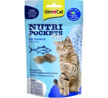 Ласощі для котів GimCat Nutri Pockets Fish Тунець 60 г (4002064419633)