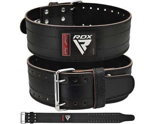 Атлетичний пояс RDX для пауерліфтингу RD1 шкіряний Black XL (WPB-RD1B-XL)