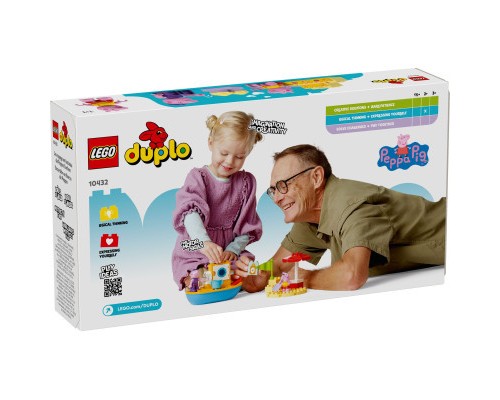 Конструктор LEGO DUPLO Peppa Pig Морська прогулянка Пеппи на човні (10432)
