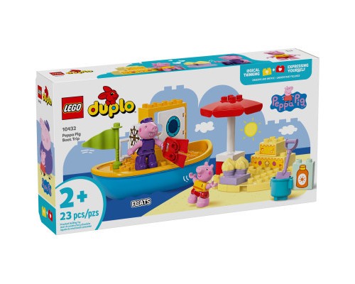 Конструктор LEGO DUPLO Peppa Pig Морська прогулянка Пеппи на човні (10432)