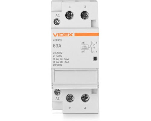 Контактор Videx 2п 63А 2НВ VF-RS-MC2O-63 RESIST