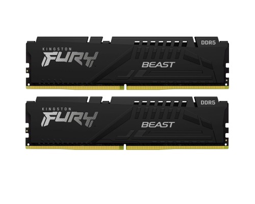 Модуль пам'яті для комп'ютера DDR5 64GB (2x32GB) 6400 MHz Beast Black EXPO Kingston Fury (ex.HyperX) (KF564C32BBEK2-64) Модуль пам'яті для комп'ютера DDR5 64GB (2x32GB) 6400 MHz Beast Black EXPO Kingston Fury (ex.HyperX) (KF564C32BBEK2-64)
