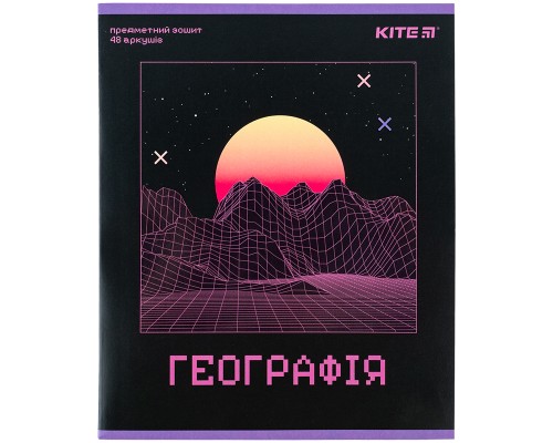 Зошит Kite предметний Neo 48 аркушів, географія клітинка (K24-240-13)