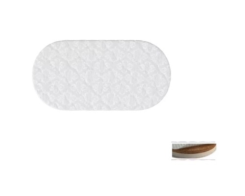 Матрац для дитячого ліжечка Ingvart Smart Bed Oval кокос+латекс, 60х72 см (343)