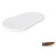Матрац для дитячого ліжечка Ingvart Smart Bed Oval кокос+латекс, 60х72 см (343)