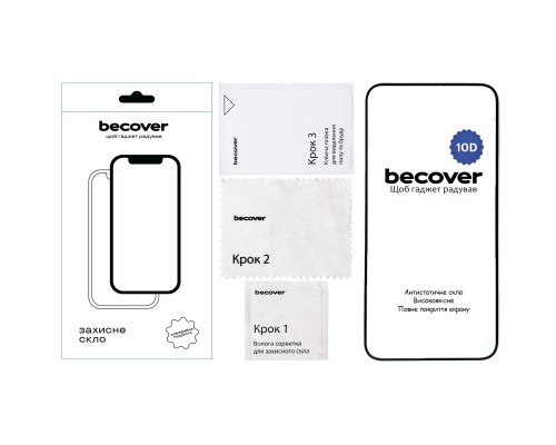 Скло захисне BeCover Nothing Phone (2a) 10D Black (711818)