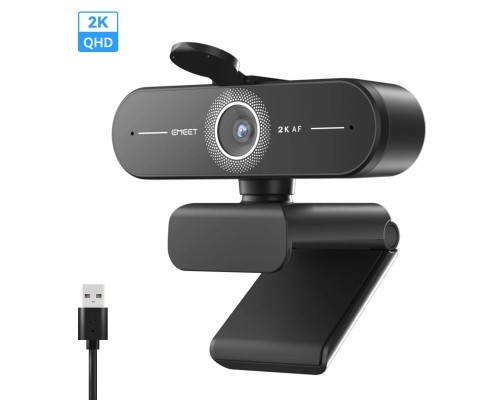 Веб-камера Emeet C60E 2K Black (eMeet-E3123)