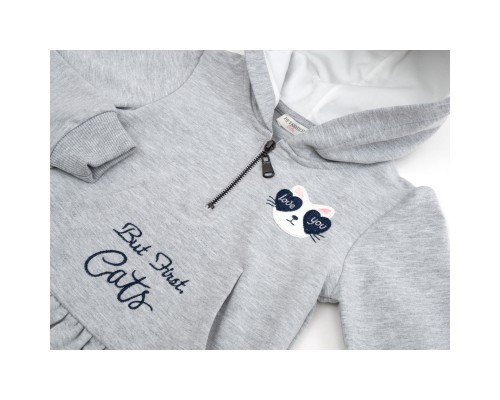 Плаття дитяче POP FASHION з капюшоном (6728-116G-gray)