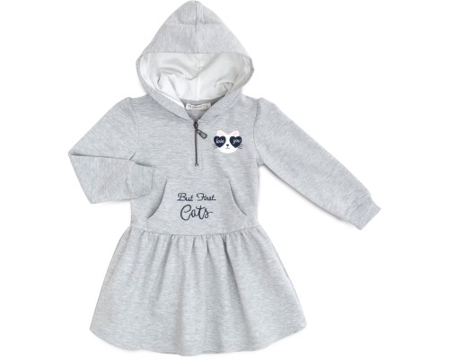 Плаття дитяче POP FASHION з капюшоном (6728-116G-gray)