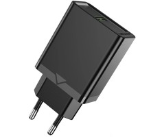 Зарядний пристрій Vention 1xUSB 18W (USB-A) QC3.0 black (FABB0-EU)