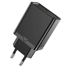 Зарядний пристрій Vention 1xUSB 18W (USB-A) QC3.0 black (FABB0-EU)