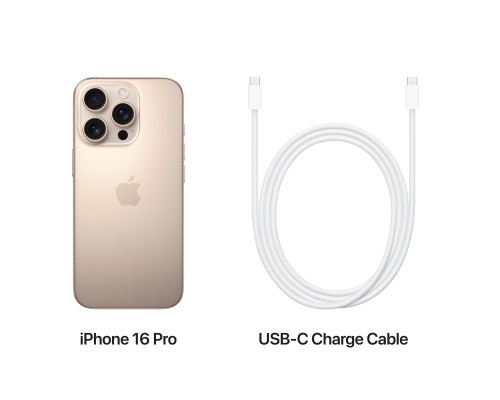 Мобільний телефон Apple iPhone 16 Pro 128GB Desert Titanium (MYNF3)