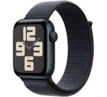 Смарт-годинник Apple Watch SE 2024 GPS 44mm Midnight Aluminium Case with Ink Sport Loop (MXEP3QH/A)