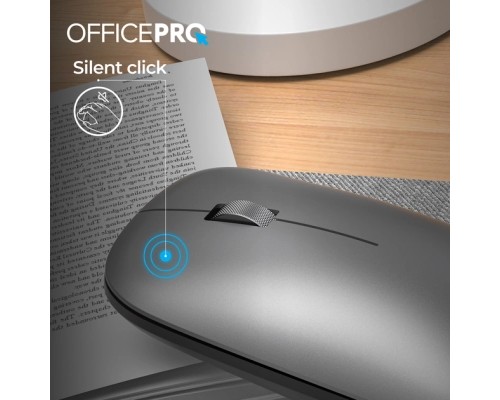 Мишка OfficePro M225G Silent Click Wireless Gray (M225G)