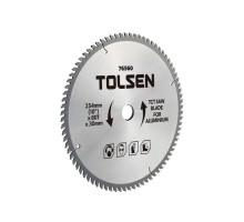 Диск пильний Tolsen ПРОФІз ТВС напайками по дереву 305х30-16мм, 80 зубців (76171)