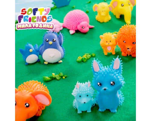 Антистрес #sbabam Стретч-іграшка у вигляді тварини серії Softy friends – Мила родина (8/SC22)
