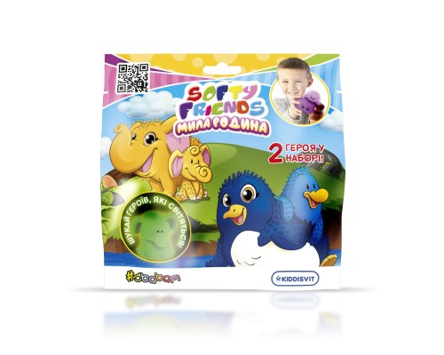 Антистрес #sbabam Стретч-іграшка у вигляді тварини серії Softy friends – Мила родина (8/SC22)